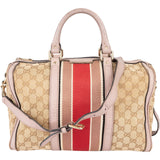Gucci Monogram GG Canvas Boston Handbag - vintageandkickz