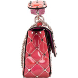 Valentino Garavani Ombre Quilted Patent Leather Rockstud Spike Small Crossbody Bag