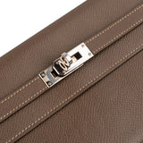 Hermès Epsom Leather Palladium Kelly Wallet