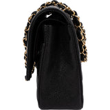 Chanel Quilted Caviar Leather Medium Double Flap Shoulder Bag
