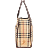 Burberry Haymarket Check Tote Shoulder Bag