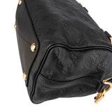 Louis Vuitton Noir Leather Monogram Empreinte Speedy 25 Bandoulière Handbag