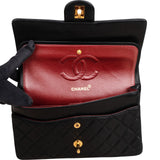 Chanel Quilted Lambskin 24K Gold Medium Double Flap Shoulder Bag