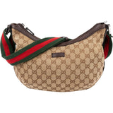Gucci Monogram GG Canvas Web Strap Crossbody Bag