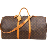 Louis Vuitton Monogram Canvas Keepall 60 Bandoulière Travel Bag