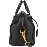 Louis Vuitton Noir Leather Monogram Empreinte Speedy 25 Bandoulière Handbag