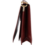Cartier Bordeaux Leather Clutch Bag