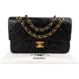 Chanel Quilted Lambskin 24K Gold Small Double Flap Shoulder Bag