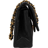 Chanel Quilted Lambskin 24K Gold Small Double Flap Shoulder Bag