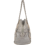 Chanel Crinkled Leather Braided Bowler Shoulder Bag