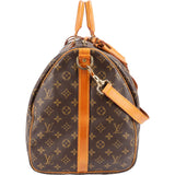 Louis Vuitton Monogram Canvas Keepall 55 Bandoulière Travel Bag