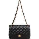 Chanel Quilted Lambskin Jumbo Double Flap Crossbody Bag