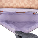 Coach Soft Purple Grained Calfskin Messenger Crossbody Bag