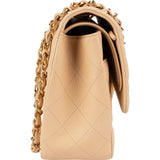 Chanel Quilted Lambskin Jumbo Double Flap Crossbody Bag