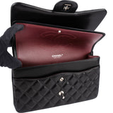 Chanel Quilted Lambskin Jumbo Double Flap Crossbody Bag