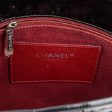 Chanel Patent Leather Palladium Soft Tote CC Shoulder Bag