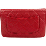 Chanel Quilted Caviar Leather Wallet On Chain Crossbody Bag