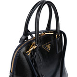 Prada Patent Saffiano Vernice Leather Promenade Handbag - vintageandkickz