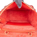 Celine Red Grained Calfskin Nano Belt Handbag