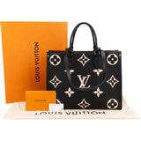 Louis Vuitton Bicolor Monogram Empreinte Calfskin OnTheGo MM Shoulder Bag