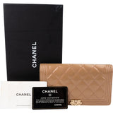 Chanel Quilted Patent Leather Boy Wallet