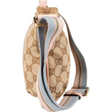 Gucci Monogram GG Canvas Multicolor Stripe Small Messenger Crossbody Bag