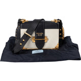 Prada Saffiano & Calfskin Leather Cahier Crossbody Bag