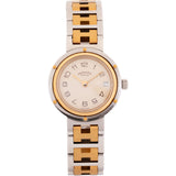 Hermès Bicolor Clipper Quartz Watch