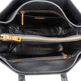 Prada Black Saffiano Leather Galleria Tote Handbag