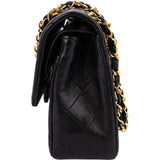 Chanel Quilted Lambskin 24K Gold Small Double Flap Shoulder Bag