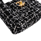 Chanel Quilted Tweed Nano Kelly Crossbody Handbag