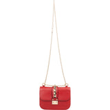 Valentino Garavani Red Leather Rockstud Small Crossbody Bag