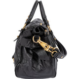 Miu Miu Vitello Lux Leather Bow Satchel Handbag