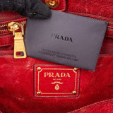 Prada Vitello Antic Leather Bauletto Handbag