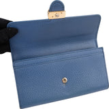 Gucci Pebbled Leather Interlocking GG Continental Wallet