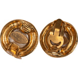 Chanel Vintage CC Pearl 1994 Clip-On Earrings