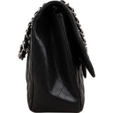 Chanel Quilted Caviar Leather Jumbo Single Flap Crossbody Bag