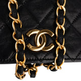 Chanel Quilted Lambskin Medium 24K Gold Single Flap Shoulder Bag