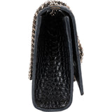 Yves Saint Laurent Croc-Embossed Leather Kate Tassel Crossbody Bag