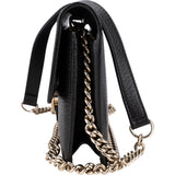 Gucci Leather Interlocking GG Wallet On Chain Crossbody Bag