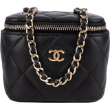 Chanel Quilted Lambskin Mini Vanity Chain Crossbody Bag