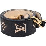 Louis Vuitton Noir Leather Monogram Giant Reverse Bags Strap
