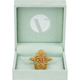 Chanel Golden CC Vintage Cross Brooch