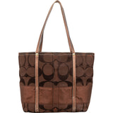 Coach Monogram Signature Jacquard Gallery Tote Shoulder Bag