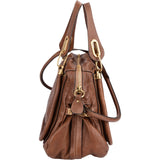 Chloé Brown Leather Paraty Handbag