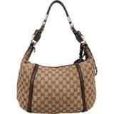Gucci Monogram GG Canvas Hobo Knotted Handle Shoulder Bag