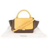 Celine Bicolor Leather Trapeze Handbag
