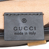 Gucci Black Leather GG Marmont Small Top Handle Handbag
