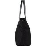 Prada Tessuto Saffiano Leather Triangle Tote Shoulder Bag
