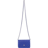 Chanel Surpique Stitched Calfskin Wallet on Chain Crossbody Bag